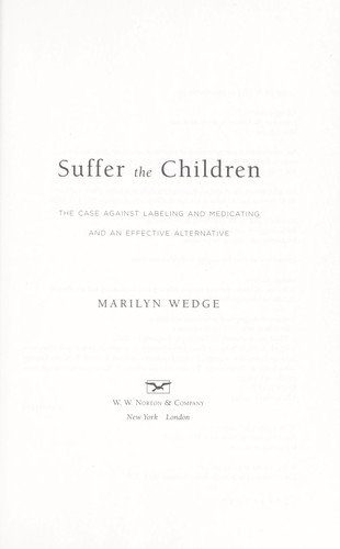 Cover for Suffer the children