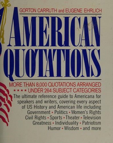 Cover for The giant book of American quotations