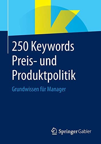 Cover for 250 Keywords Preis- und Produktpolitik