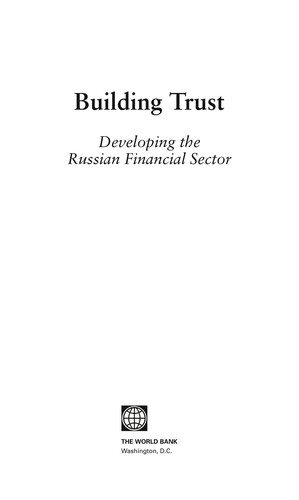 Cover for Building trust