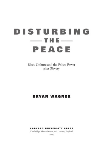 Cover for Disturbing the peace