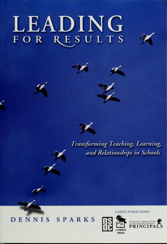 Cover for Leading for results