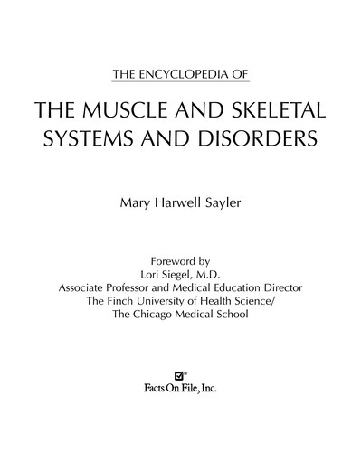 Cover for The encyclopedia of the muscle and skeletal systems and disorders