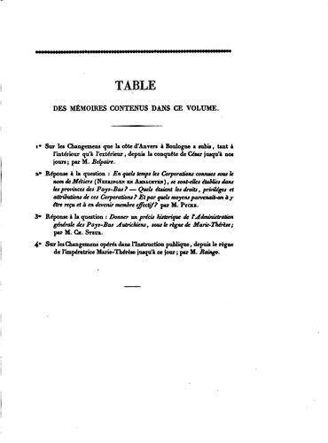 Cover for Mémoires couronnés et mémoires des savants étrangers publiés: par l'Académic royale des sciences ...