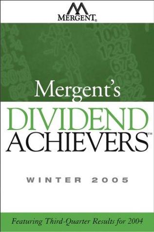Cover for Mergent's Dividend Achievers Winter 2005