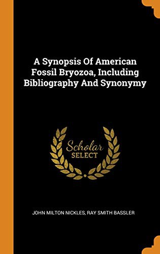 Cover for A Synopsis of American Fossil Bryozoa, Including Bibliography and Synonymy