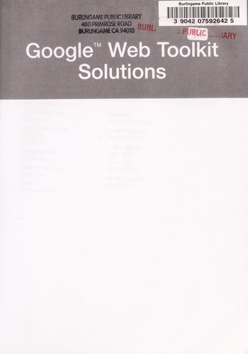 Cover for Google Web toolkit solutions