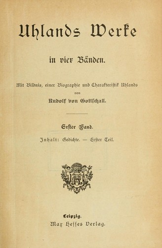 Cover for Werke