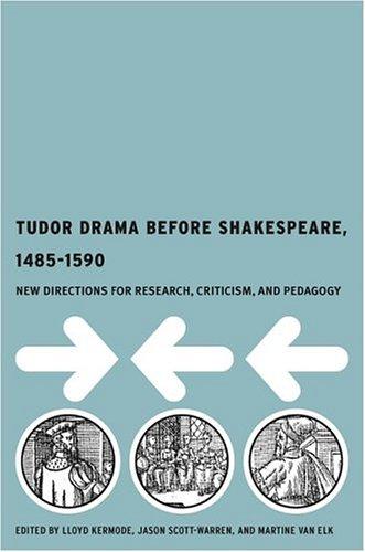 Cover for Tudor Drama Before Shakespeare, 1485-1590