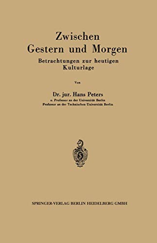 Cover for Zwischen Gestern und Morgen
