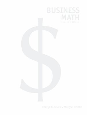 Cover for Business Math Study Guide Ph Math Tutor Center