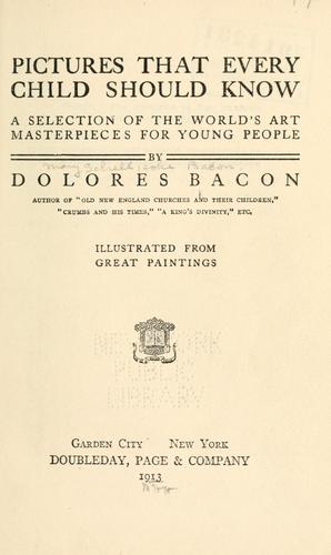 Cover for Pictures that every child should know