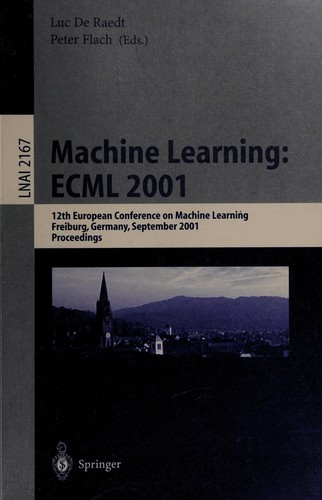 Cover for Machine learning
