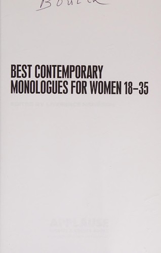 Cover for Best Contemporary Monologues for Women 18-35