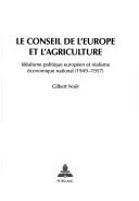 Cover for Le Conseil de l'Europe et l'agriculture