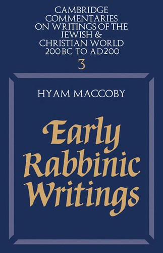 Cover for Early rabbinic writings
