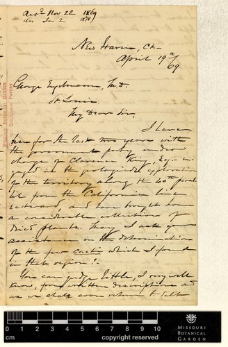 Cover for Correspondence
