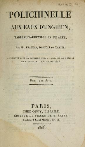Cover for Polichinelle aux eaux d'Enghien