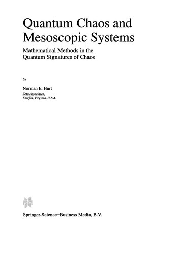 Cover for Quantum Chaos and Mesoscopic Systems