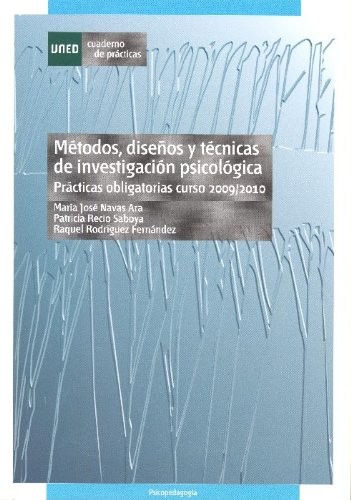 Cover for Métodos, diseños y técnicas de investigación psicológica. Prácticas obligatorias curso 2011/2012