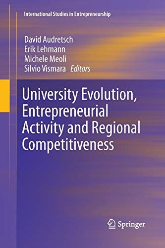 Cover for University Evolution, Entrepreneurial Activity and Regional Competitiveness