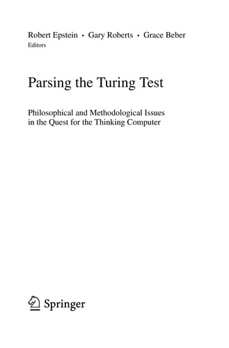 Cover for Parsing the turing test