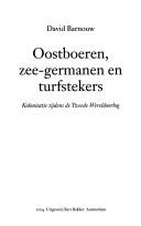 Cover for Oostboeren, zee-germanen en turfstekers