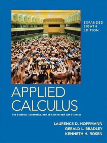 Cover for Applied Calculus for Business, Economics, and the Social and Life Sciences, Expanded 8th Edition