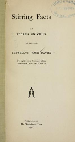 Cover for Stirring facts.