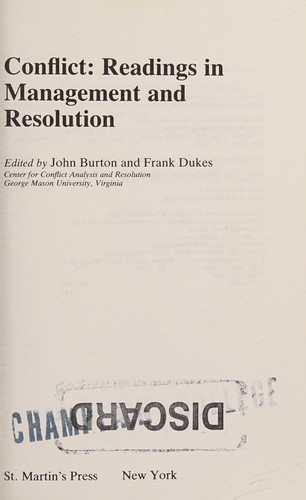 Cover for Conflict