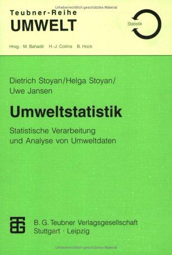 Cover for Umweltstatistik. Statistische Verarbeitung und Analyse von Umweltdaten.