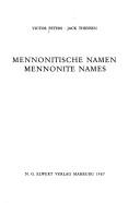 Cover for Mennonitische Namen =