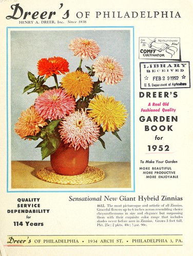 Cover for Dreer's a real old fashioned quality garden book for 1952