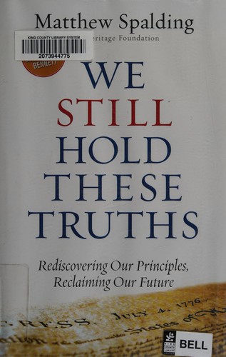Cover for We still hold these truths