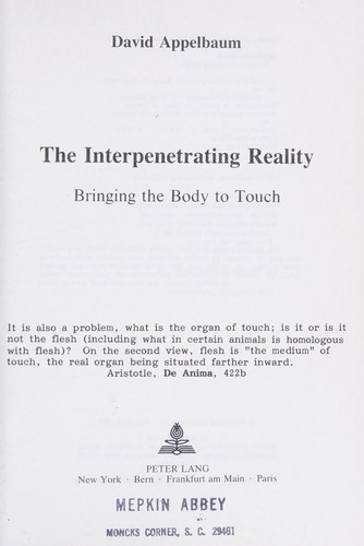 Cover for The interpenetrating reality