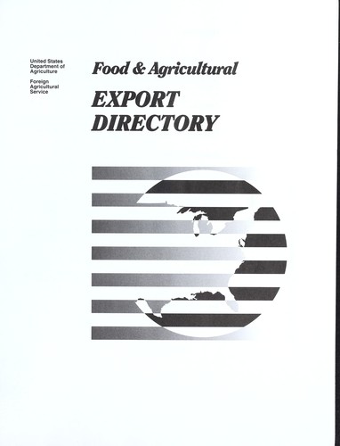 Cover for Food & agricultural export directory