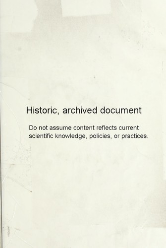 Cover for Silvical characteristics of black walnut