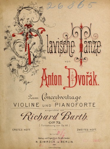 Cover for Slavische Tanze