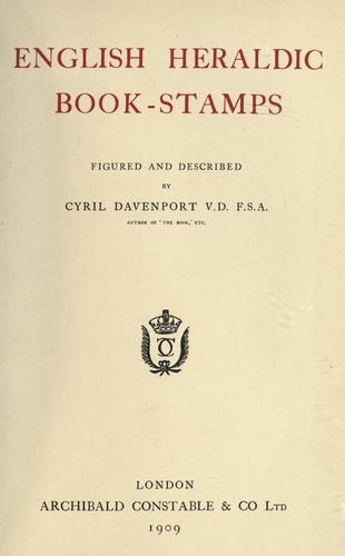 Cover for English heraldic book-stamps