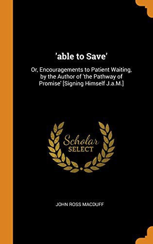 Cover for 'able to Save'