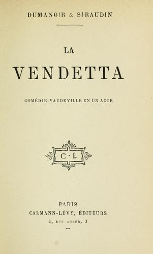 Cover for La vendetta
