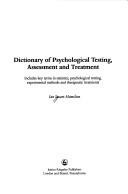 Cover for Dictionary of psychological testing, assessment, and treatment