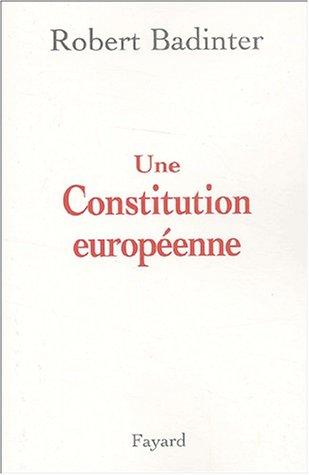 Cover for Une constitution européenne