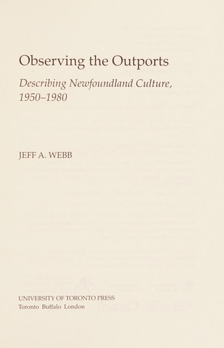 Cover for Observing the Outports