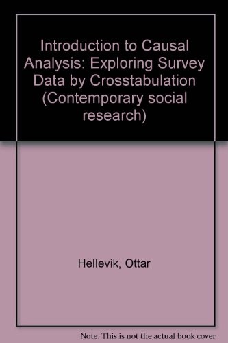 Cover for Introduction to causal analysis