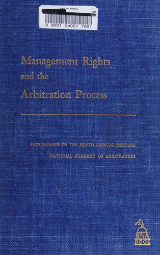 Cover for Management rights and the arbitration process