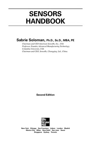 Cover for Sensors handbook