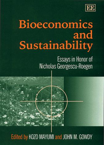 Cover for Bioeconomics and sustainability