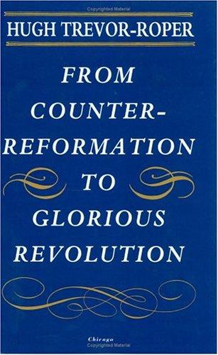 Cover for From Counter-Reformation to Glorious Revolution