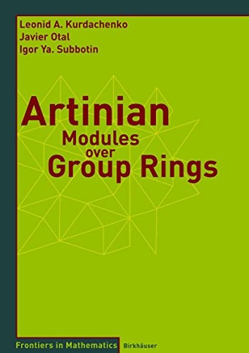 Cover for Artinian Modules over Group Rings (Frontiers in Mathematics)